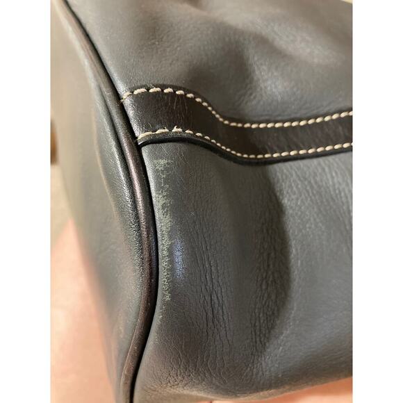 DOONEY & BOURKE GRAY PEBBLED LEATHER LARGE SHOULDER BAG - Picture 14 of 16